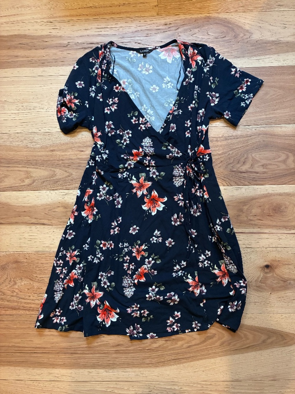 George faux-wrap floral dress
